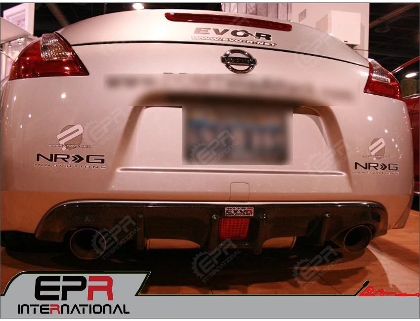 Для Nissan 09 года Z34 370Z тюнинг углеродного волокна задний бампер диффузор гоночный бампер для губ комплект обшивки спортивный спойлер крышка