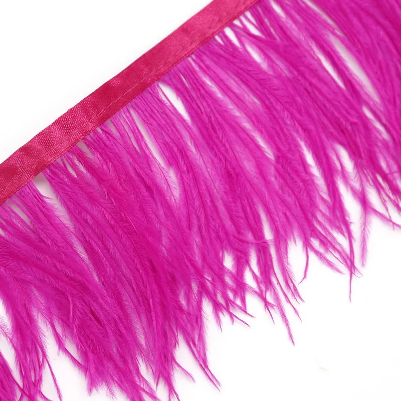 12 цветов для выбора страусиных перьев юбка отделка бахромой платья ручной работы
