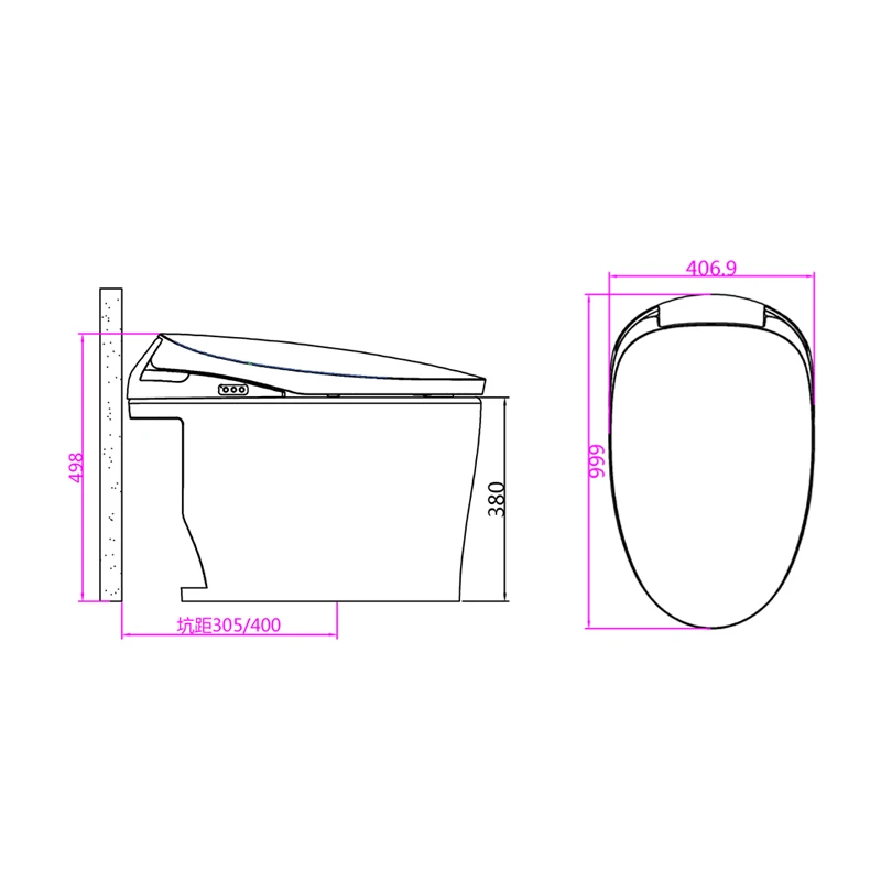 Intelligent Toilet Integrated Water Tank That Is Hot Automatic Multifunctional S300/500 | Обустройство дома