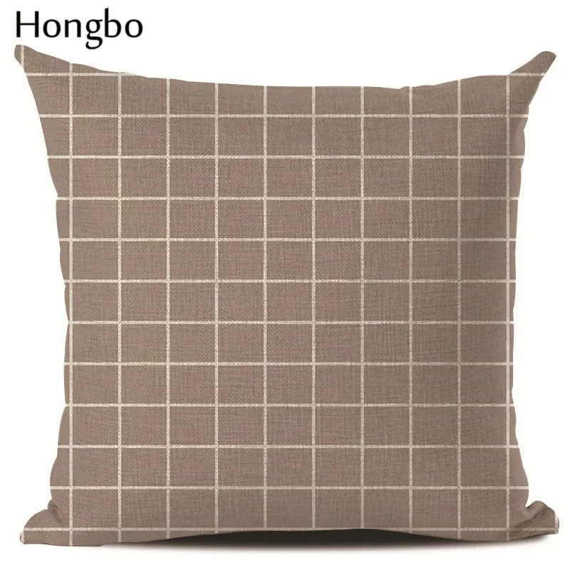 Наволочки Hongbo с геометрическим рисунком наволочки принтом льняные хлопковые для