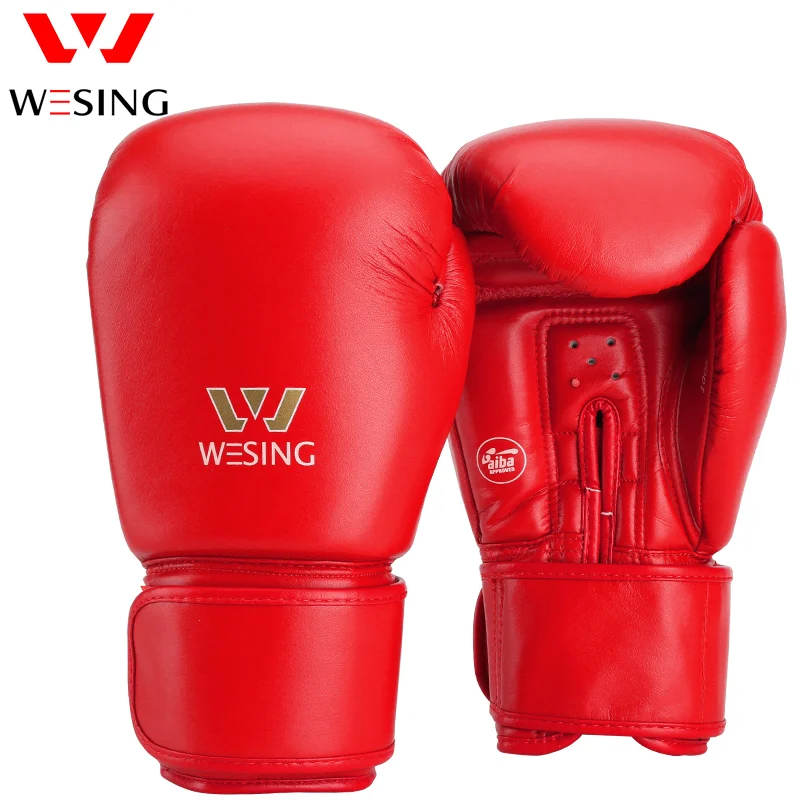 Боксерские перчатки Wesing AIBA мужские тренировочные для соревнований бокса|boxing