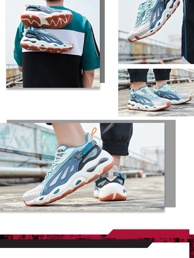 Li-Ning/ LITE Стильная мужская обувь для отдыха с бабочкой; спортивная обувь с подкладкой из коровьей кожи для фитнеса; кроссовки; AGLP069 YXB291