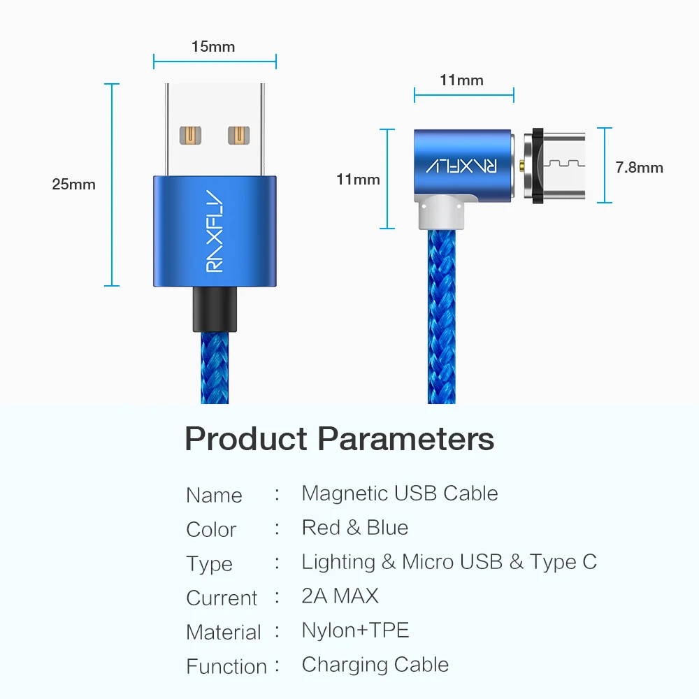 RAXFLY L-Тип Магнитная Зарядка USB кабель для samsung Xiaomi Redmi 4X Lightning/USB магнит провод зарядки Micro тип usb C магнитная зарядка для Nokia 7 8 Plus