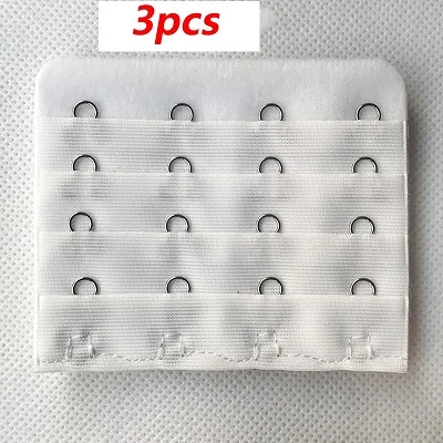 3pcs 3/4 шт. Для женщин Аксессуары для нижнего белья бюстгальтер расширитель 4 ряда 4 Крючки туфли с ремешком и пряжкой нижнее белье швейные инструменты, нержавеющая сталь регулируемые расширители для бюстгальтера - Цвет: 3pcs