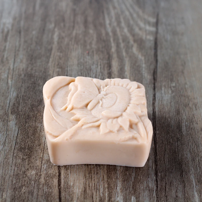 Силиконовая форма для мыла с подсолнухами натуральная ручная работа шоколадная