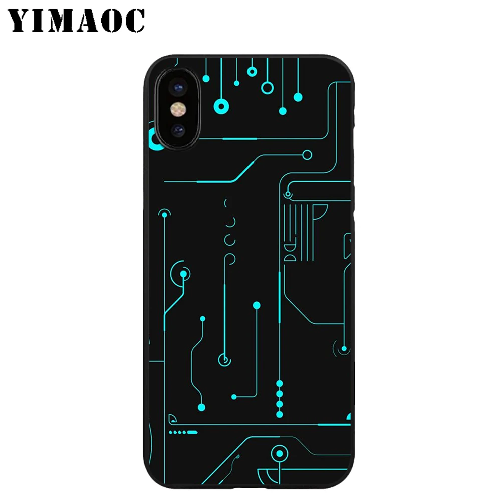 YIMAOC Rick Joker Abstract Cool Soft TPU Black Silicone Case for iPhone X or 10 8 7 6 6S Plus 5 5S SE Xr Xs Max |