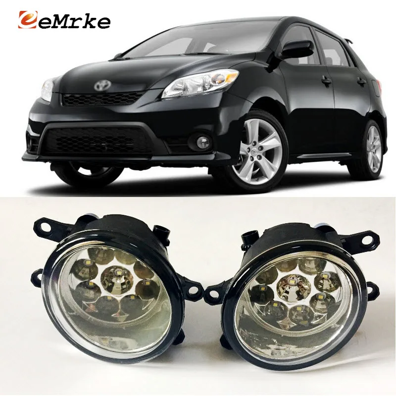EEMRKE автостайлинг для Toyota Matrix 2009 2013 9 шт. светодиодные галогенные Противотуманные
