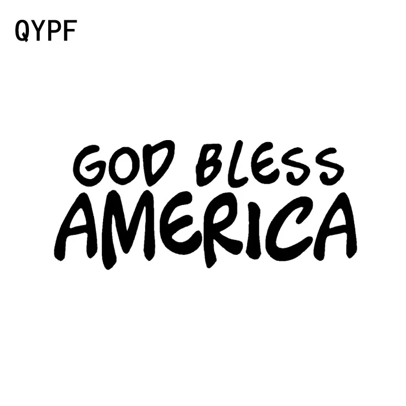 QYPF 16 8 см * 7 2 Индивидуальные виниловые аксессуары GOD BLESS AMERICA автомобильные