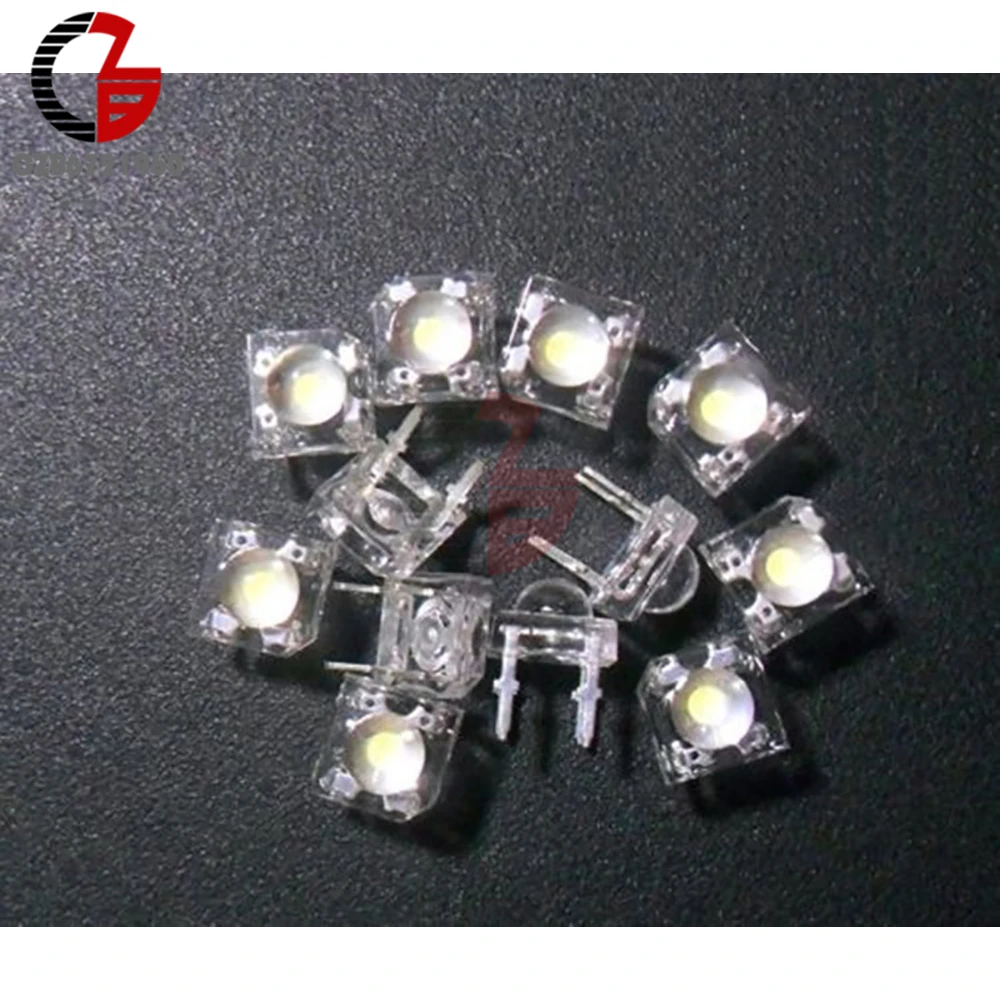 20 шт. белый 5mme Piranha Super Flux water Clear LED Dom автомобильный светильник новый
