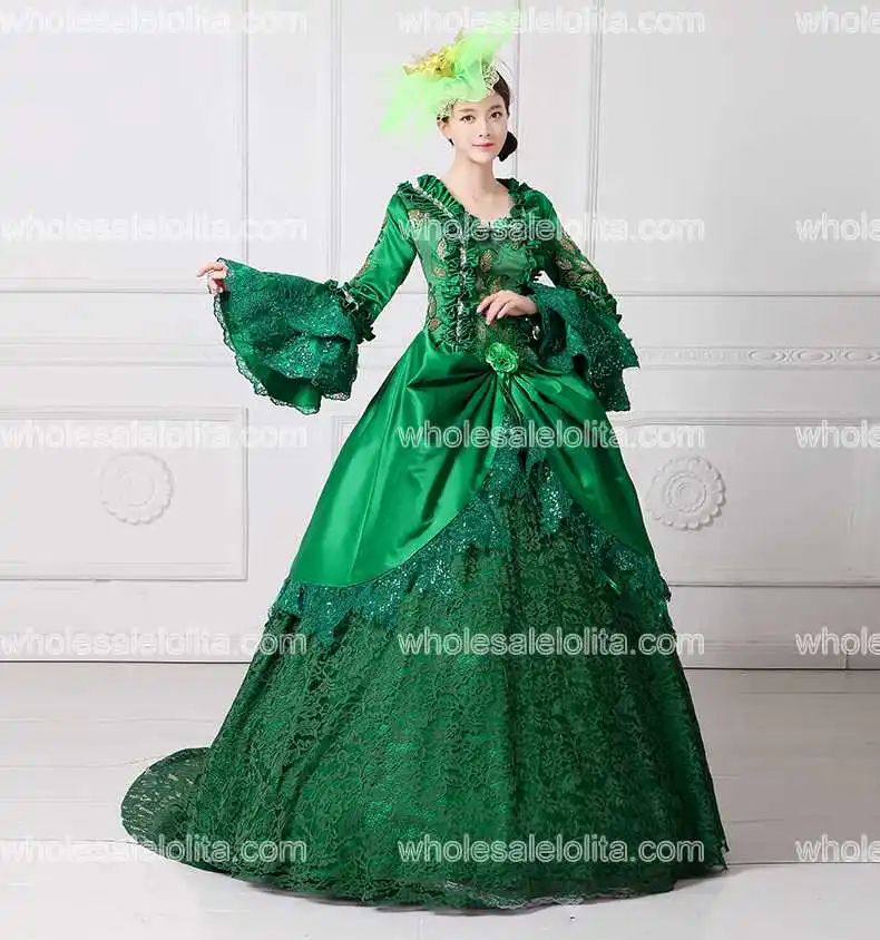 Бальное платье Marie Antoinette Medeival вечернее с шлейфом новый праздничный костюм |