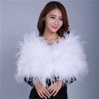 real ostrich fur shawls elegant white ostrich feather coats wedding fur boleros bridal shawls jackets for evening dresses