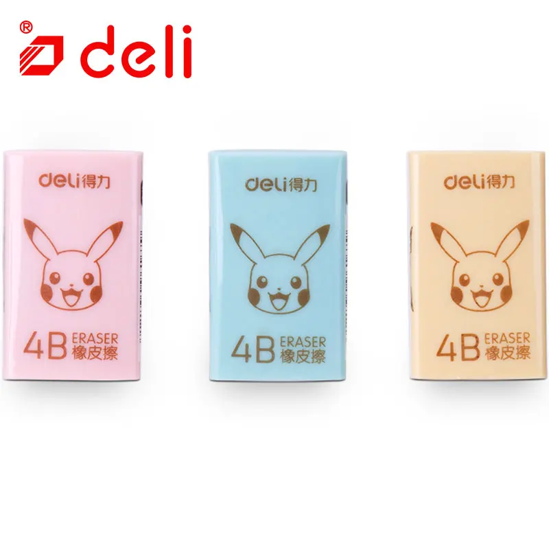 Deli 15/30 шт Карандаш Ластик 4B мини маленький бежевый синий розовый очиститель для