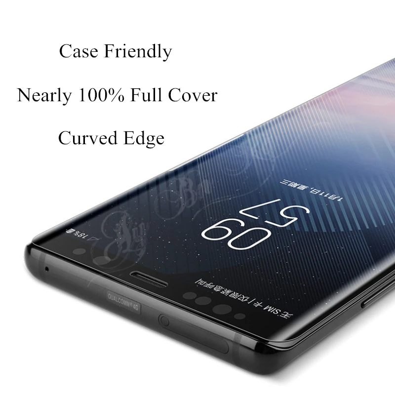 Полностью клеящееся гибкое закаленное стекло для защиты экрана Samsung Galaxy Note 10 Pro 9 8