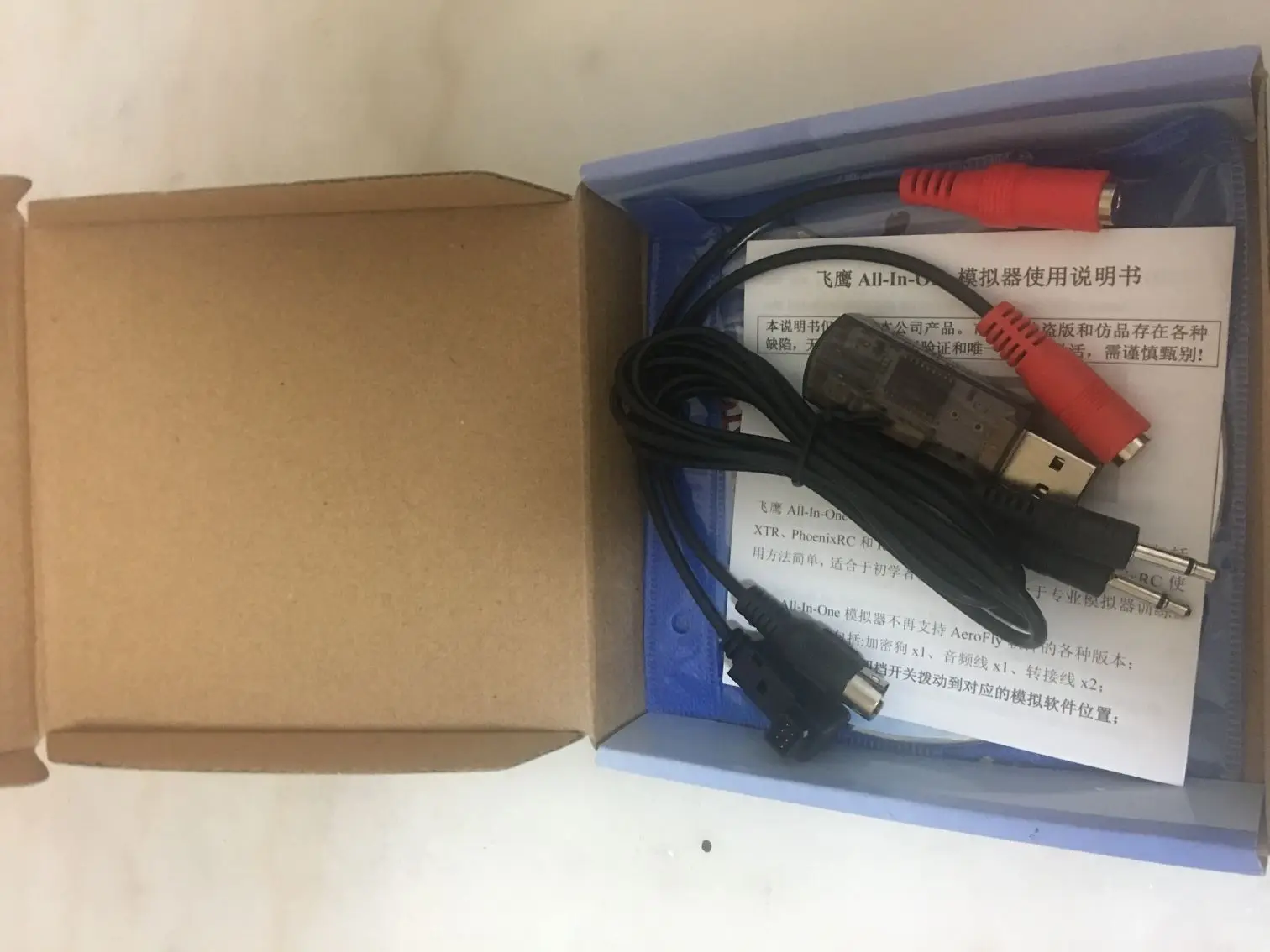 Доставка с номером отслеживания 22 в 1 RC USB симулятор полета кабели поддержка G7 / G6