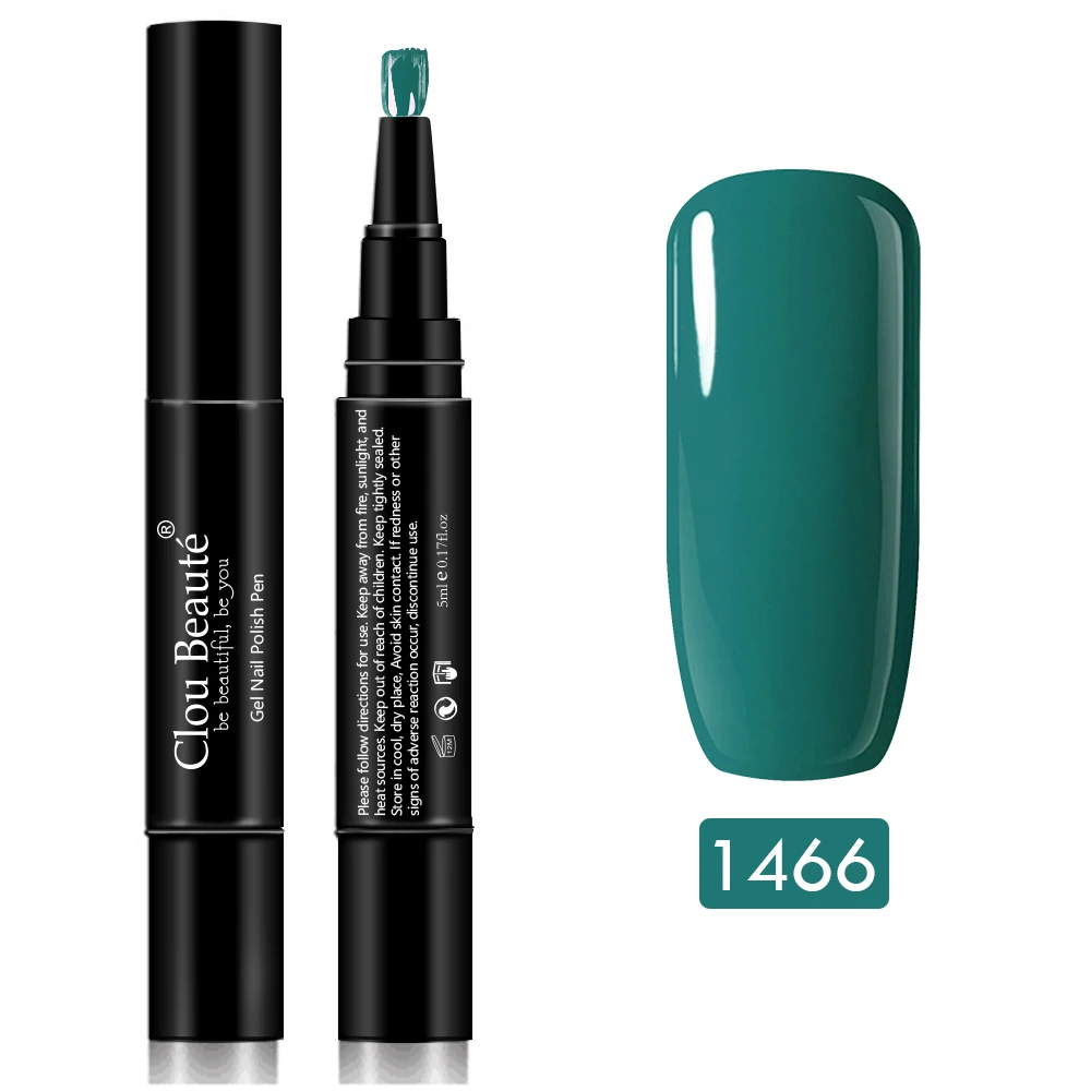1466 Clou Beaute 60 чистых цветов гель лак для ногтей ручка paznokcie Маникюр УФ-гель для ногтей Гибридный гель лак для ногтей набор гель-краски - Цвет: 1466