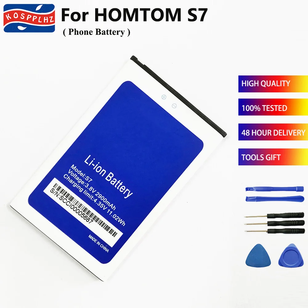 2900mAh аккумулятор для мобильного телефона Homtom S7 батареи замены Bateria HOMTOM S 7 смартфон