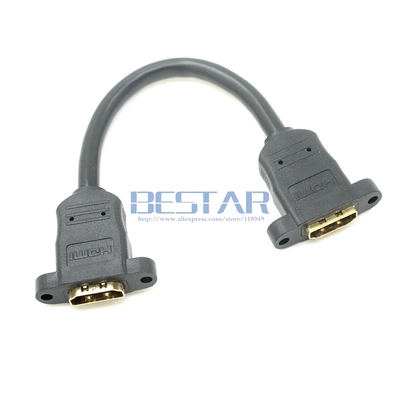 15 см HDMI 1 4 гнездовой к гнезду панельный настенный штекер с винтовым отверстием