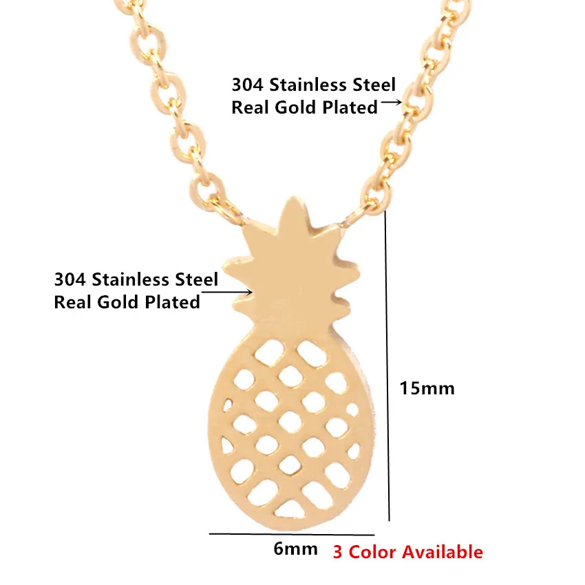 Великолепная сказка Мода ананас Ожерелья для мужчин кулон Нержавеющая сталь Bijoux
