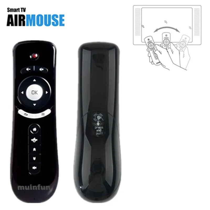 T2 дистанционное управление гироскоп Мини Fly Air mouse 2 4G беспроводной приемник для 3D