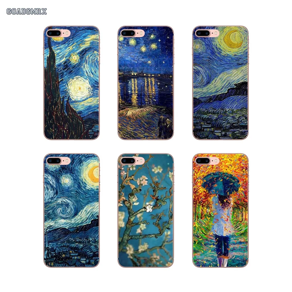Для Huawei Honor 6 Play 4C 5C 5 7X 8 9 Lite 5A 6A 6C Pro Y3 Y5 Y6 II Mate 7 Van Gogh Звездная ночь художественная