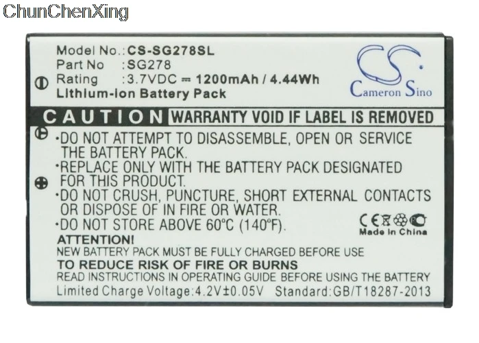 

Cameron Sino 1200mAh Battery for Zycast SG-278