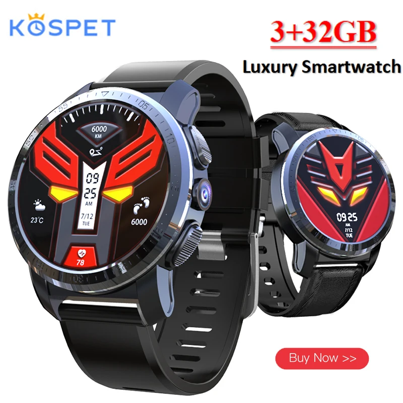4G Smartwatch телефон Kospet Optimus Pro gps 3 + 32 планшет smart watch водонепроницаемый ip67 bluetooth