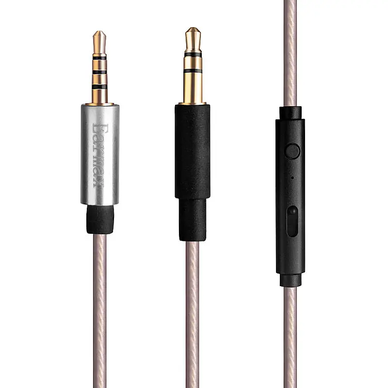 

Upgrade Silver Audio Cable For Sony Mdr-X10 X920 Xb900 headphones With Remote Mic