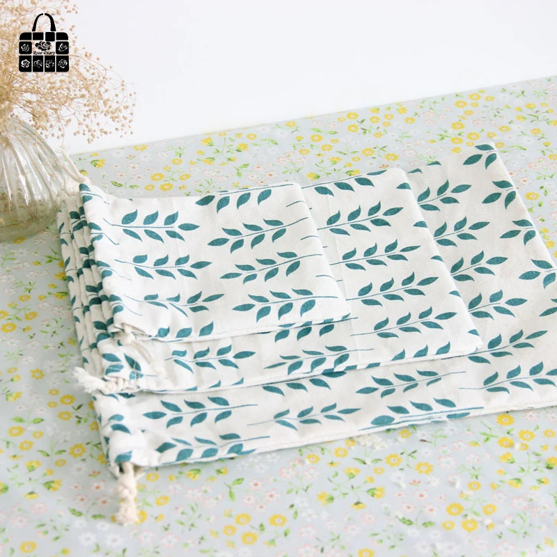 Пшеничная кисточка напечатанная сумка из 100% хлопка аксессуары для путешествий