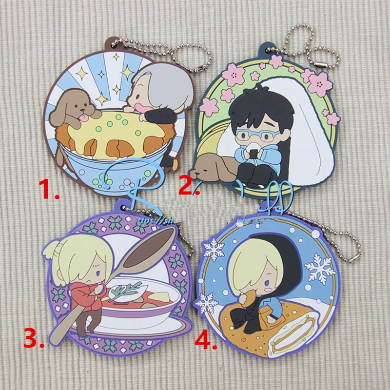 1 шт. llavero отаку катание анимация Yuri On Ice Yuri Viktor Отабек Алтын Мила бабичева брелок для ключей