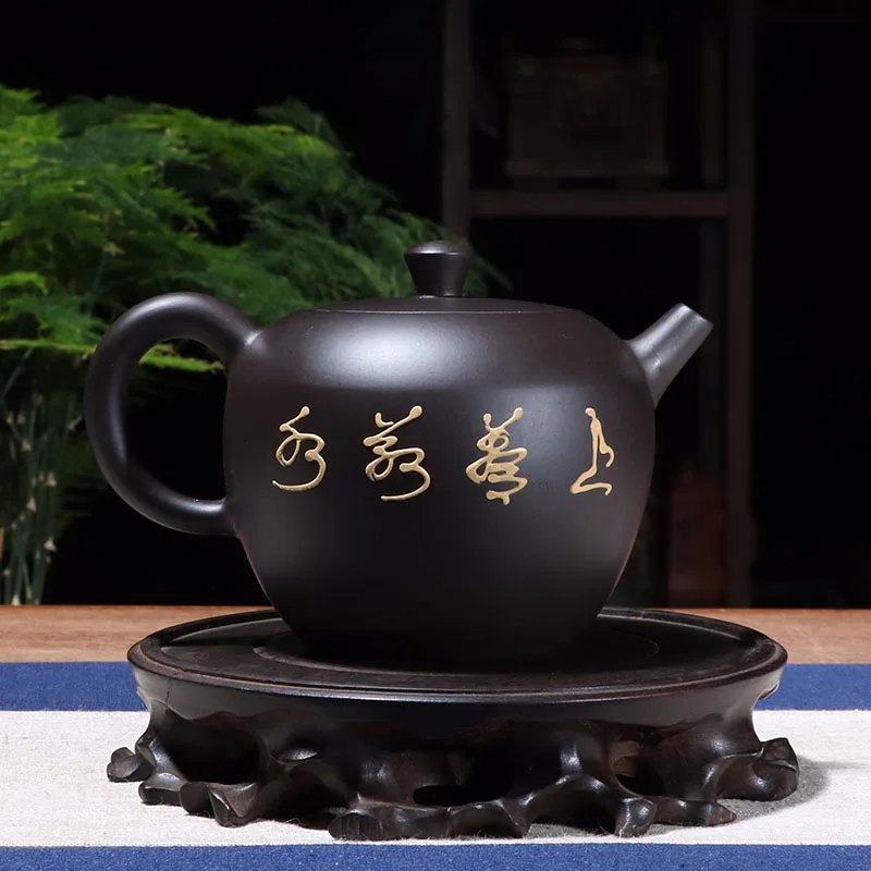 250 мл Исин фиолетовый глиняный винтажный чайный горшок натуральный сырой руды