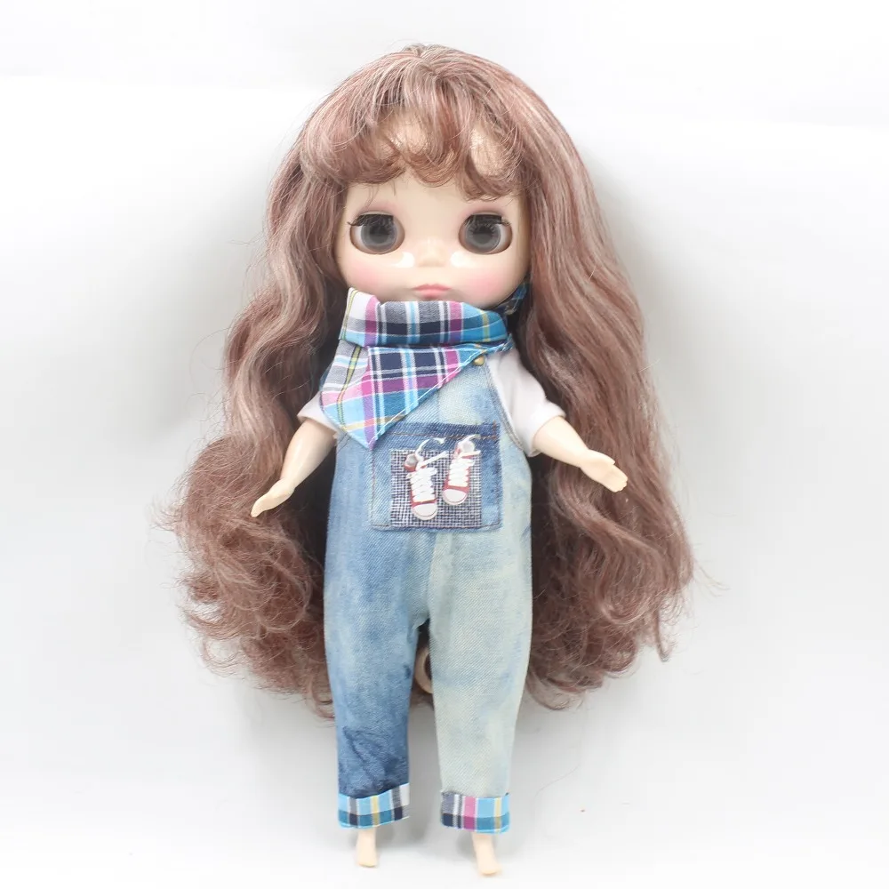 Blyth мягкая игрушка ледяные толстые джинсы для девочек белая рубашка | Игрушки и