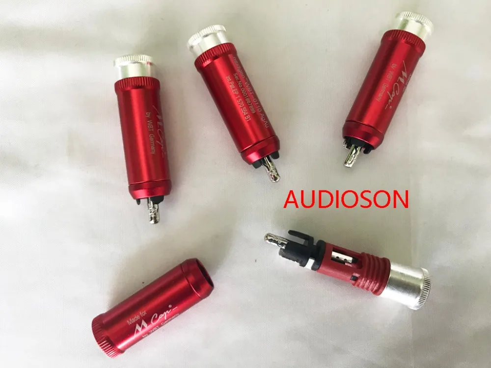 Hi-End Mundorf MCap nextgen WBT-0110AgAu signature RCA 1 комплект из 4 шт. родиевое покрытие
