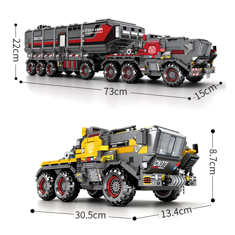 Sembo block The wnadering earth cargotruck transport truck большой размер умные развивающие игрушки