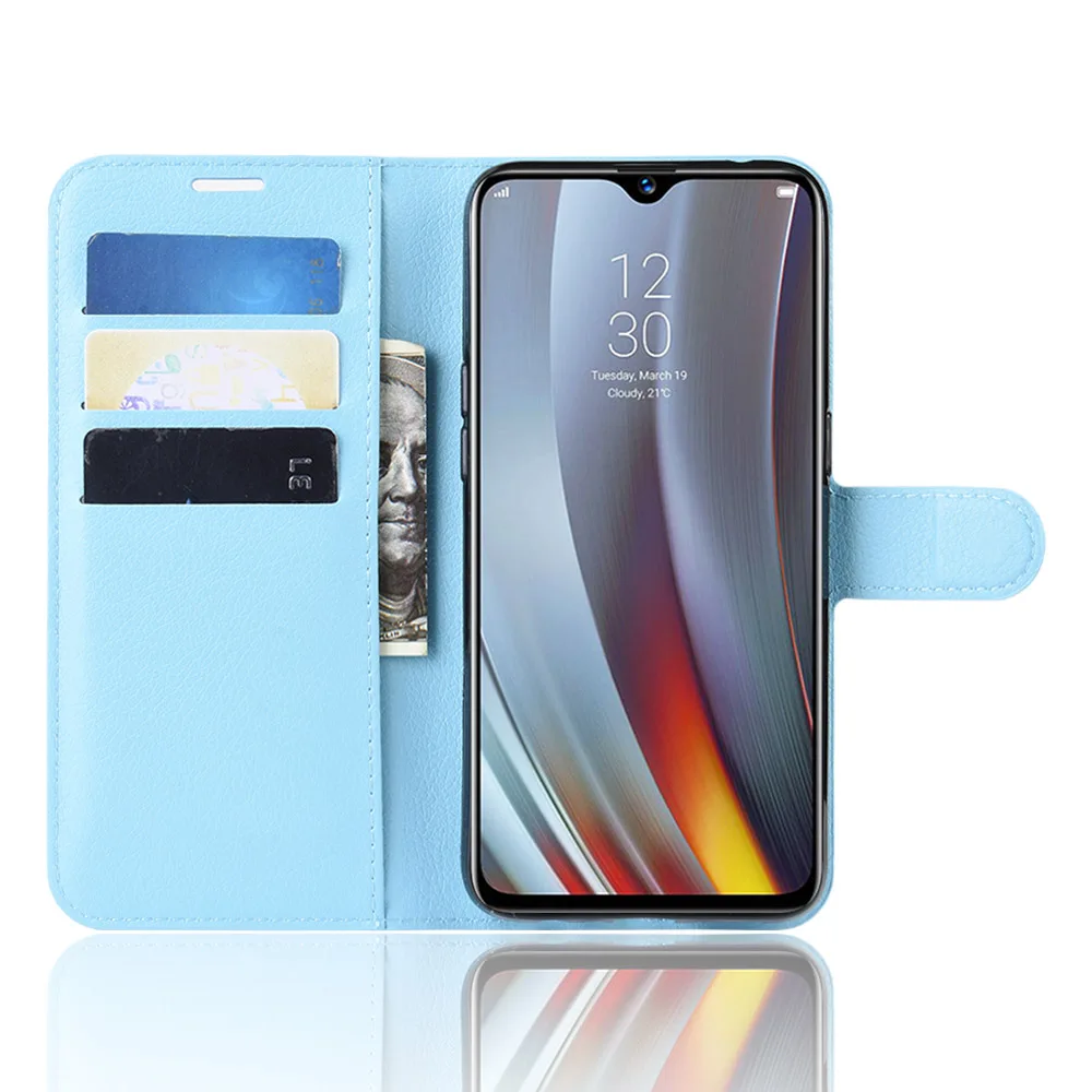Чехол для мобильного телефона OPPO Realme3 Realme 3 Pro Realme C2, роскошный защитный флип-чехол для телефона, кожаный чехол-кошелек