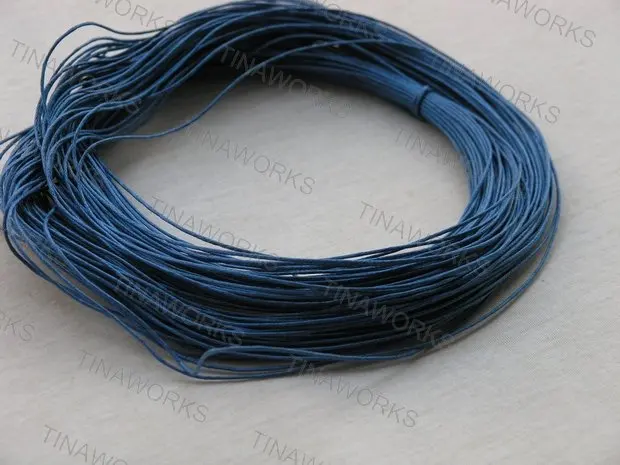 

FREE SHIPPING 90 meters Royal Blue Waxed Cotton Beading Cord 1mm