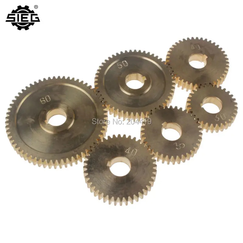 Бесплатная доставка!/Φ 6 шт набор медных зубчатых редукторов/SIEG C2/C3 металлических
