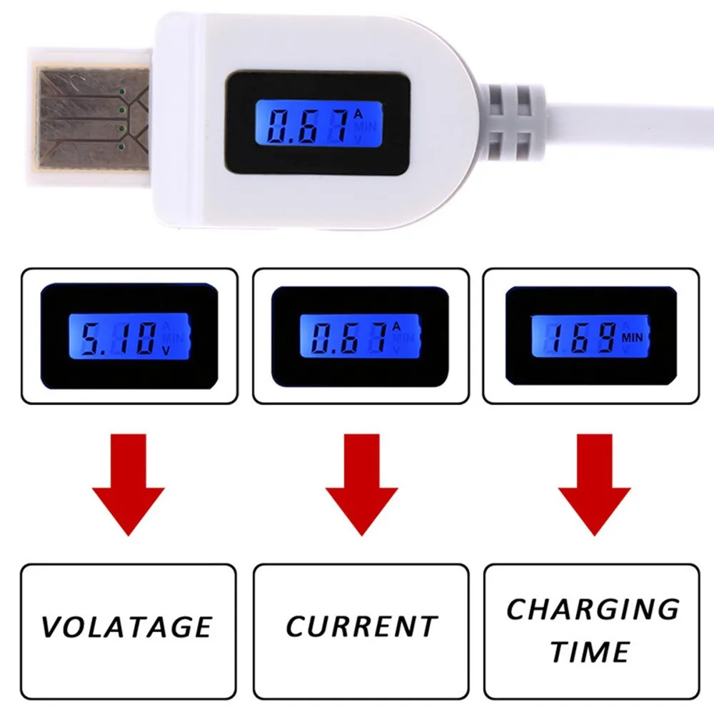1 шт. полезное высокое качество Φ Micro USB умное напряжение тока для смартфона|Кабели