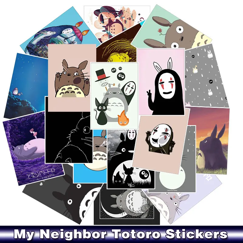 25 Pcs/Lot Japanese Movie My Neighbor Totoro Cute Stationery Stickers For Car Laptop Notebook Luggage Decal Fridge Skateboard | Игрушки и