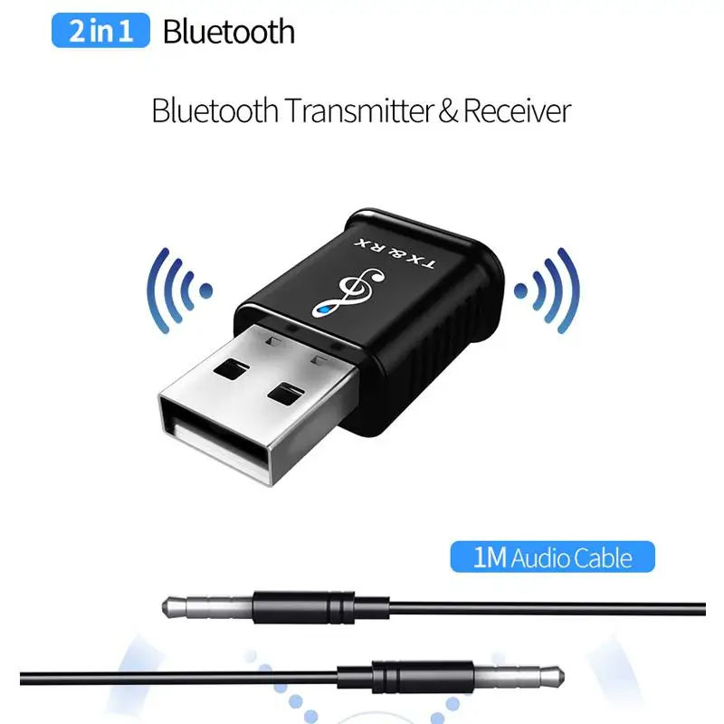 USB Bluetooth приемник 5 0 аудио передатчик адаптер для ТВ/ПК наушников