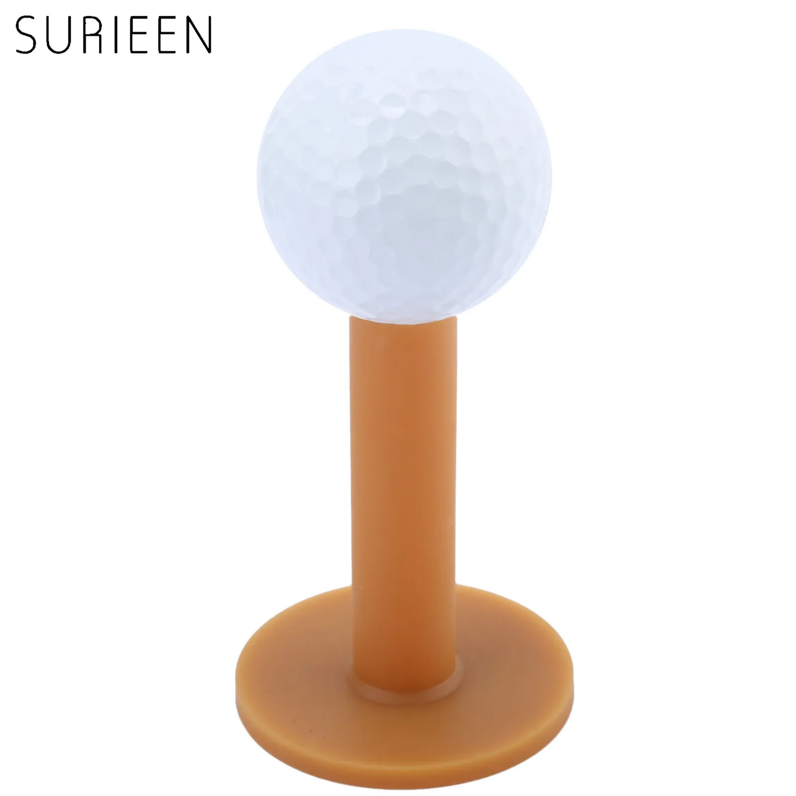 

SURIEEN 60mm Durable Rubber Golf Tees Friction Hold Driving Range Practice Golf Ball Holder Beginner Training Tool Accessories