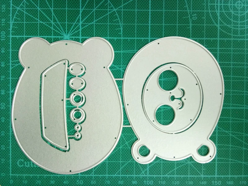 Hemere Metal Cutting Dies Cute Tumbler Panda Frame Stencil For DIY Scrapbooking Emboss Paper Cards Die Cuts Photo Making Craft | Дом и сад