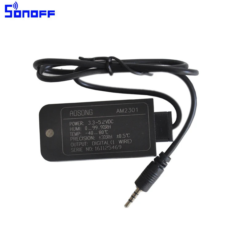 Умный wifi переключатель Sonoff TH 10A/16A с датчиком температуры/водонепроницаемый