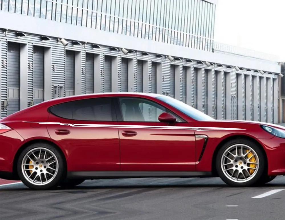 Автомобильная наклейка в полоску Racing 130 ''для Panamera виниловые наклейки на