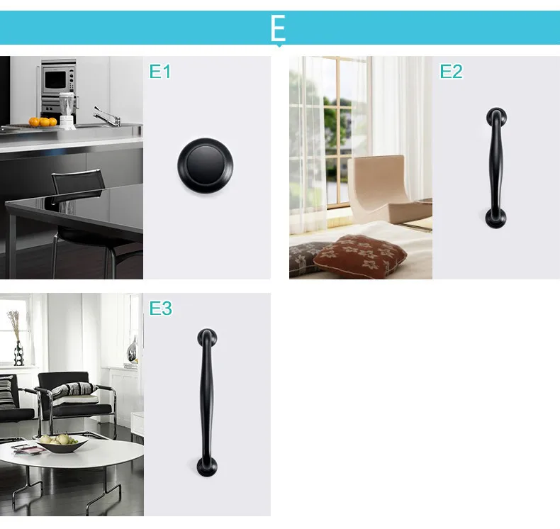 Круглые черные шкафы из цинкового сплава современный простой дизайн ящики (C.C.:128