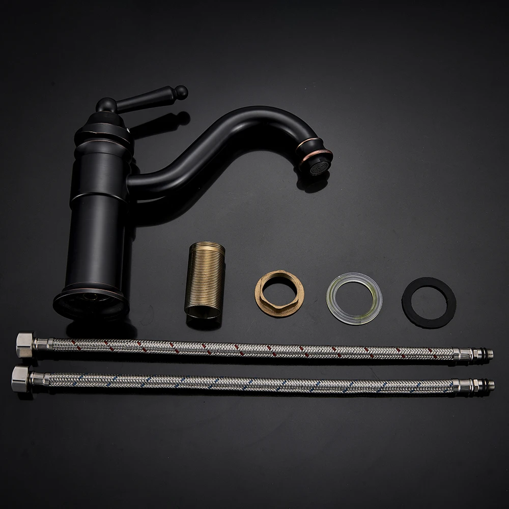 Новинка Черный Бронзовый Смеситель для ванной комнаты раковины кран смеситель