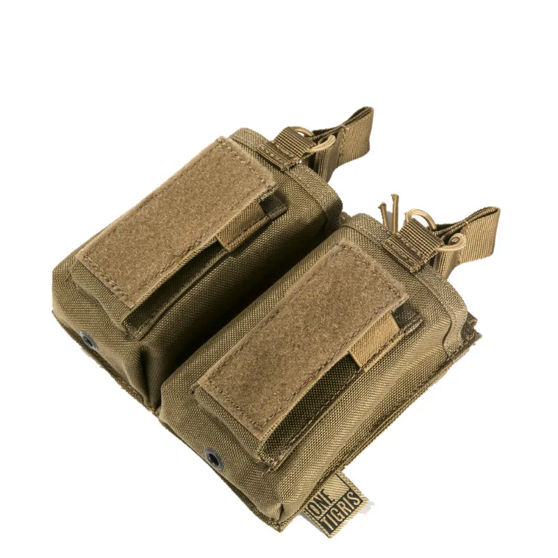 OneTigris открытая верхняя двойная винтовка/Пистолет подсумок Тактический AR/AK/G36/Glock/M1911/92F Mag Чехол для страйкбола пейнтбола