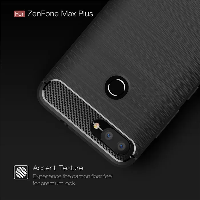 Для Asus Zenfone Max Plus M1 чехол из углеродного волокна ТПУ мягкий для ZB570TL X018D coque ZB 570TL |