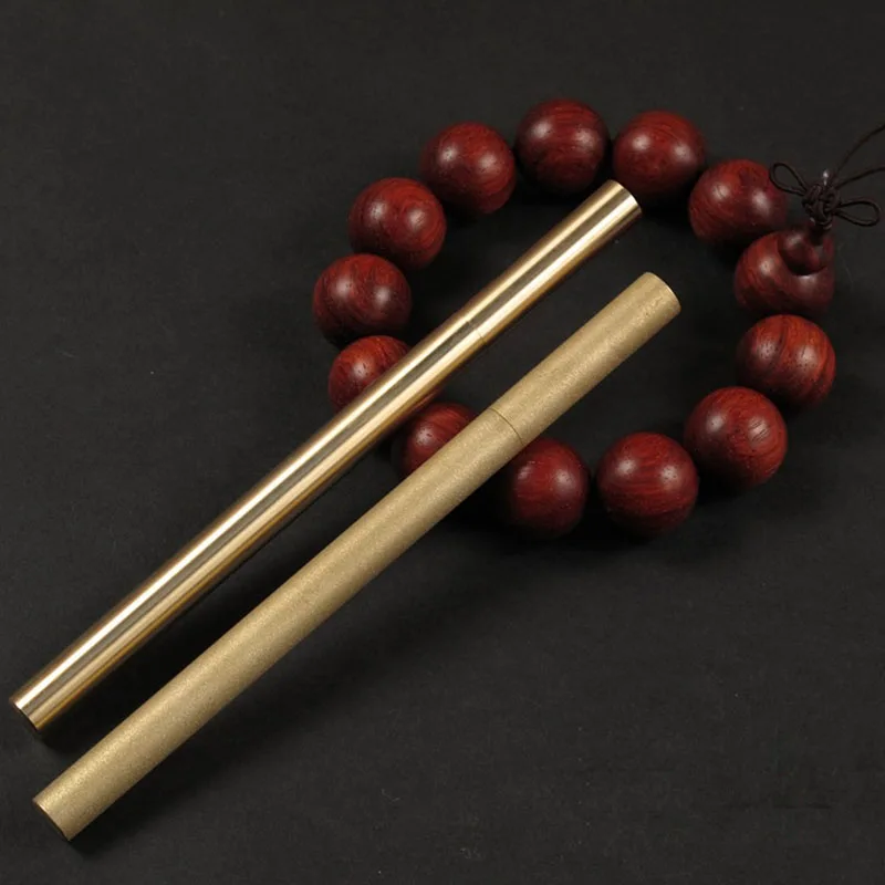 

1PC Handmade Brass Pen Signature Writing Ballpoint Pen EDC Multifunction Tactical Self-defense Metal Copper Pen