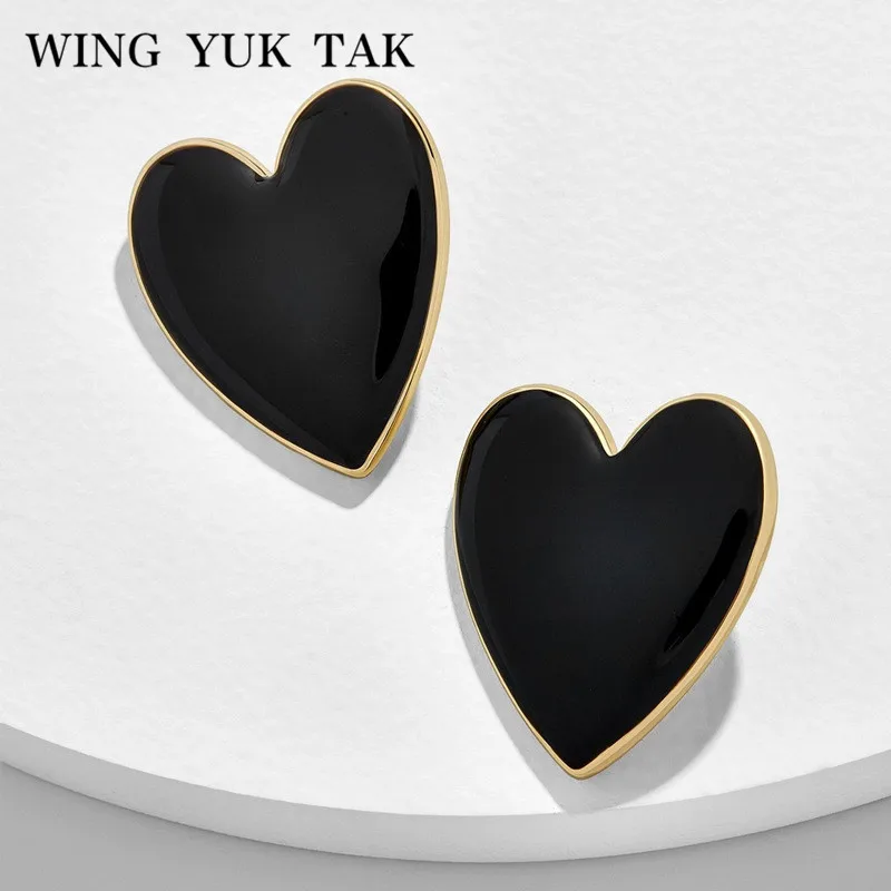 Женские богемные серьги в форме сердца wing OK tak 4 цвета Модные металлические