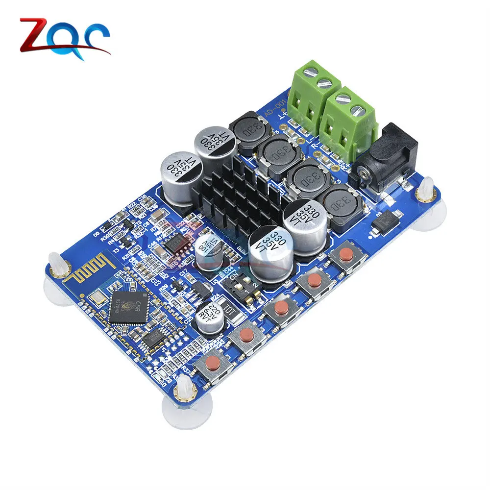Blue Board Беспроводной Bluetooth 4,0 аудио приемник Цифровой TDA7492P 50 Вт+ 50 Вт усилитель плата часть компонент HIFI amplificador усилители мощности - Цвет: Blue Board